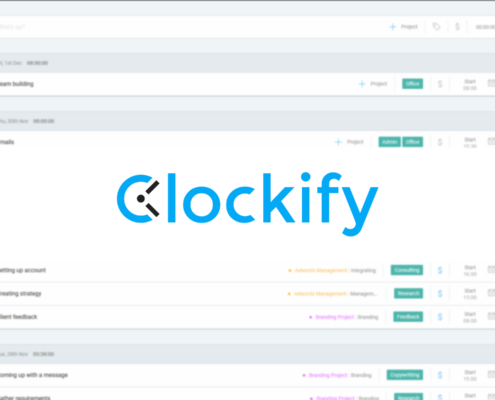 Clockify est une application de gestion de temps de travail