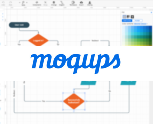 Moqups est une application web dédiée à la création en équipe de prototypes et de mock-up.
