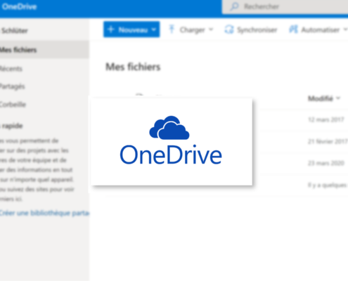 OneDrive est l'espace de stockage en ligne proposé par Microsoft.